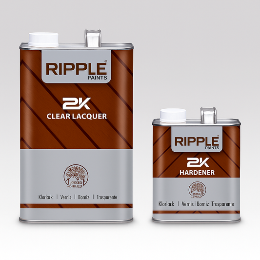 Ripple 2K Clear Lacquer + Hardener Set (1 Litre + 0.5 Litre)